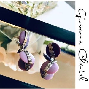 GIOVANNA CHANTAL Fine Essence Earrings - Purple